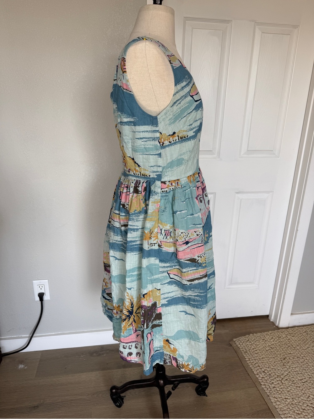 Boden Nancy Dress Riviera Print - Picture 6 of 7